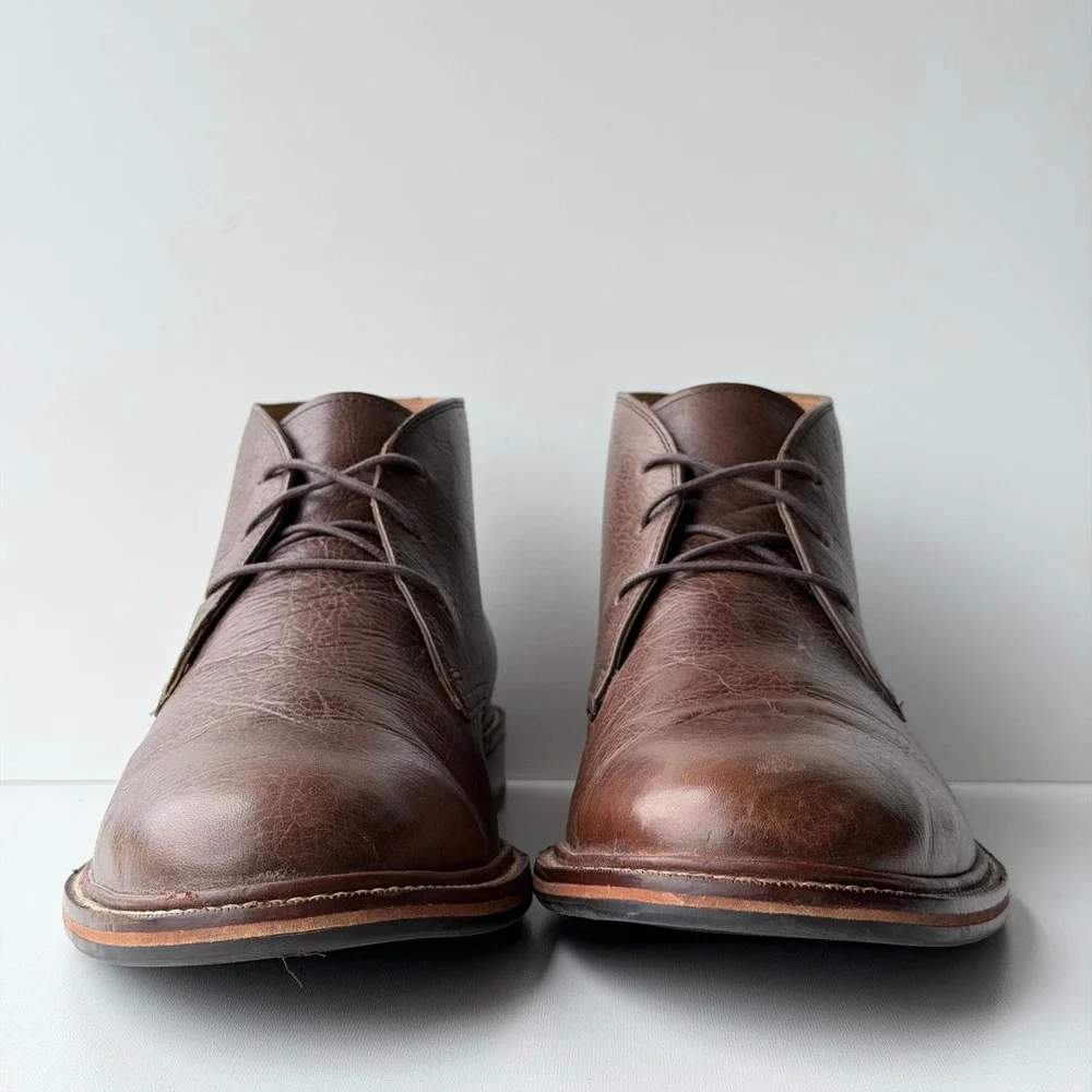 Cole Haan Chukka Boots Men 13 Brown Leather Lace Up Dress Shoes Heritage Preppy